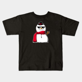 Chill Snowman Kids T-Shirt